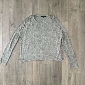 rag & bone Heather Gray Long Sleeve Relaxed Long Sleeve Sweatshirt